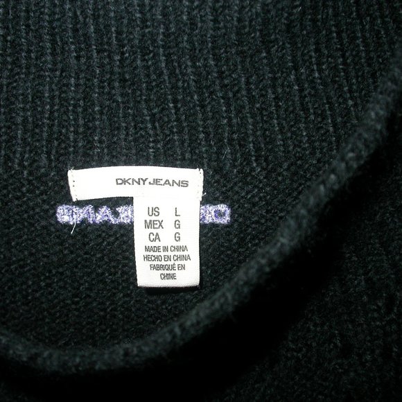 DKNY Black Short Sleeved Crop Pullover - Picture 3 of 9